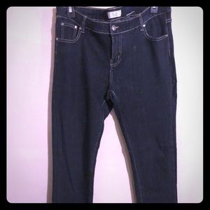 Gold pocketed Anita blue jeans. 15 juniors.